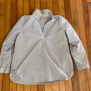 Black and white pin stripe tunic